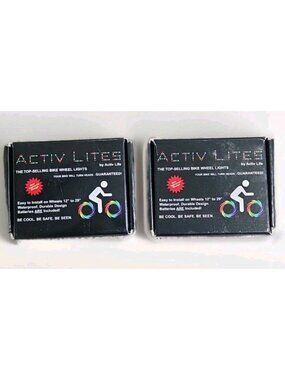 New Activ Life 2-Tire Pack LED Bike Wheel Lights with Batteries Included!